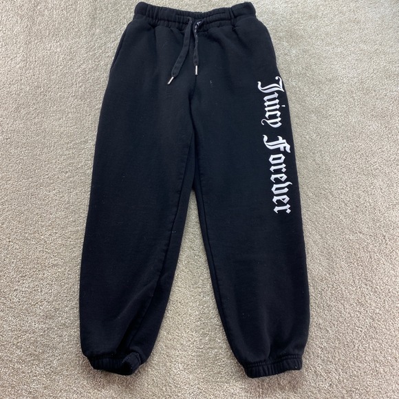 Juicy Couture x Forever 21 Pants - Juicy Couture Sweatpants Womens Small Black Forever 21 Graphic Joggers Fleece